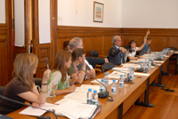 Reunião de uma comissão parlamentar