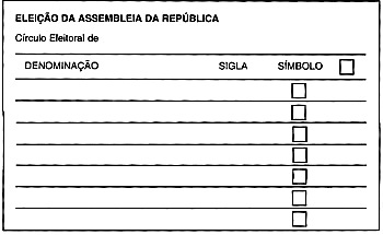 Boletim de voto