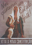 Cartaz de Almada Negreiros para o plebiscito constitucional de 1933 (B.M.R.R.) 