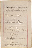 Primeira página da Constituição de 1838