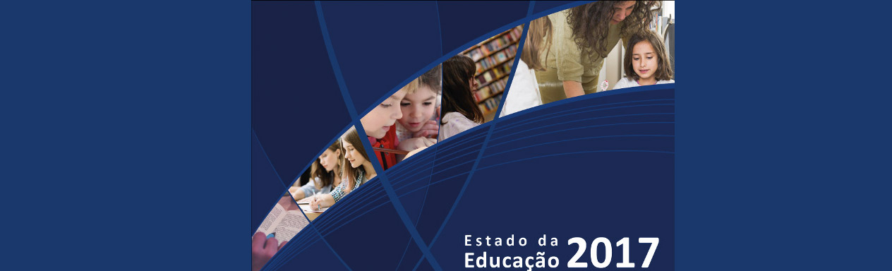 Capa do relatório ​"Estado da Educação 2017"​
