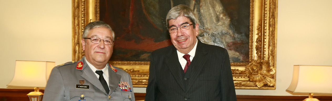 Presidente da Assembleia da República recebe o Chefe do Estado-Maior-General das Forças Armadas, General Artur Pina Monteiro