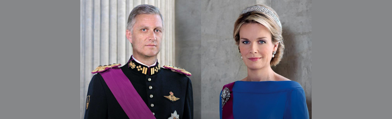 Suas Majestades Os Reis dos Belgas, Philippe e Mathilde