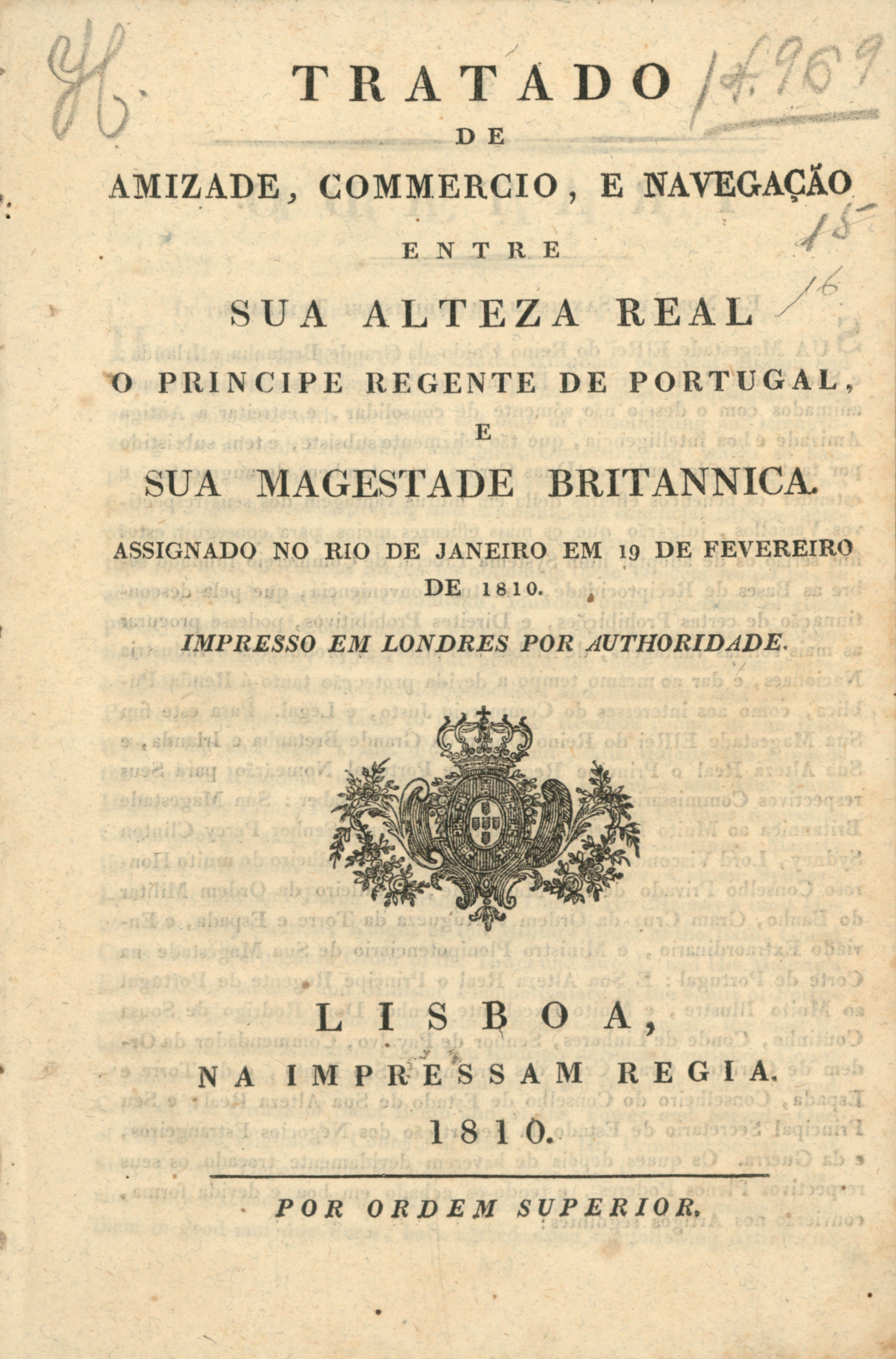 Tratado de amizade entre Portugal e o Reino Unido,