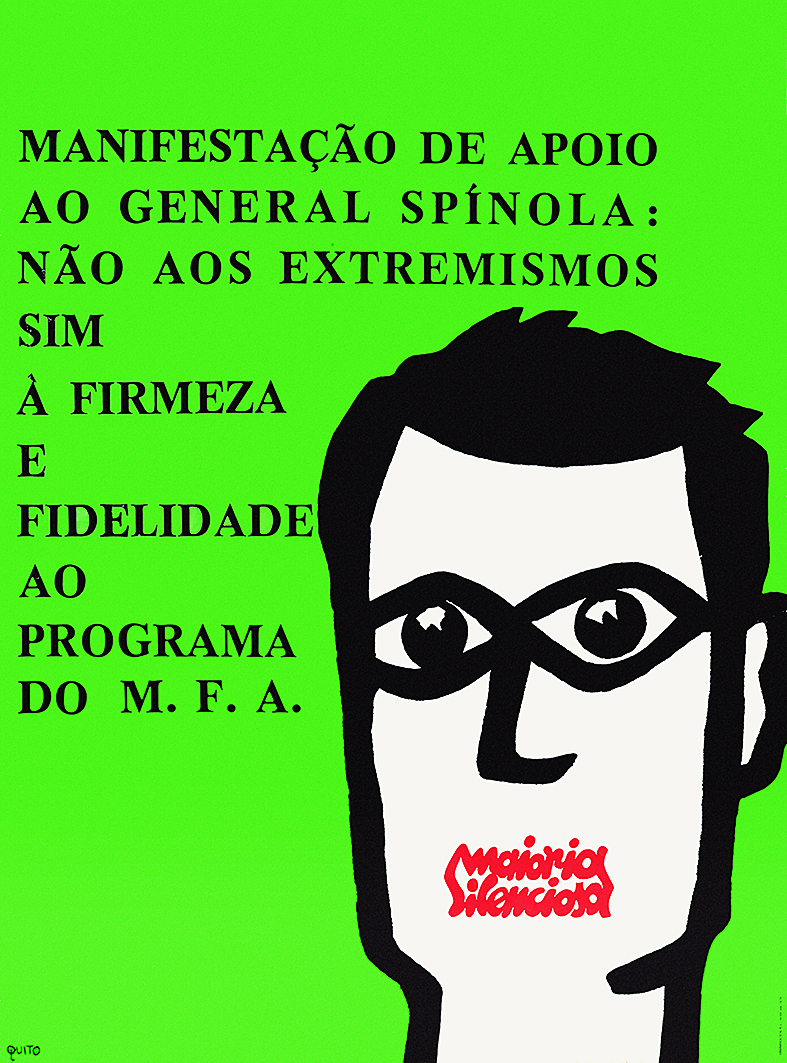 Cartaz da “maioria silenciosa”, coleção particular.