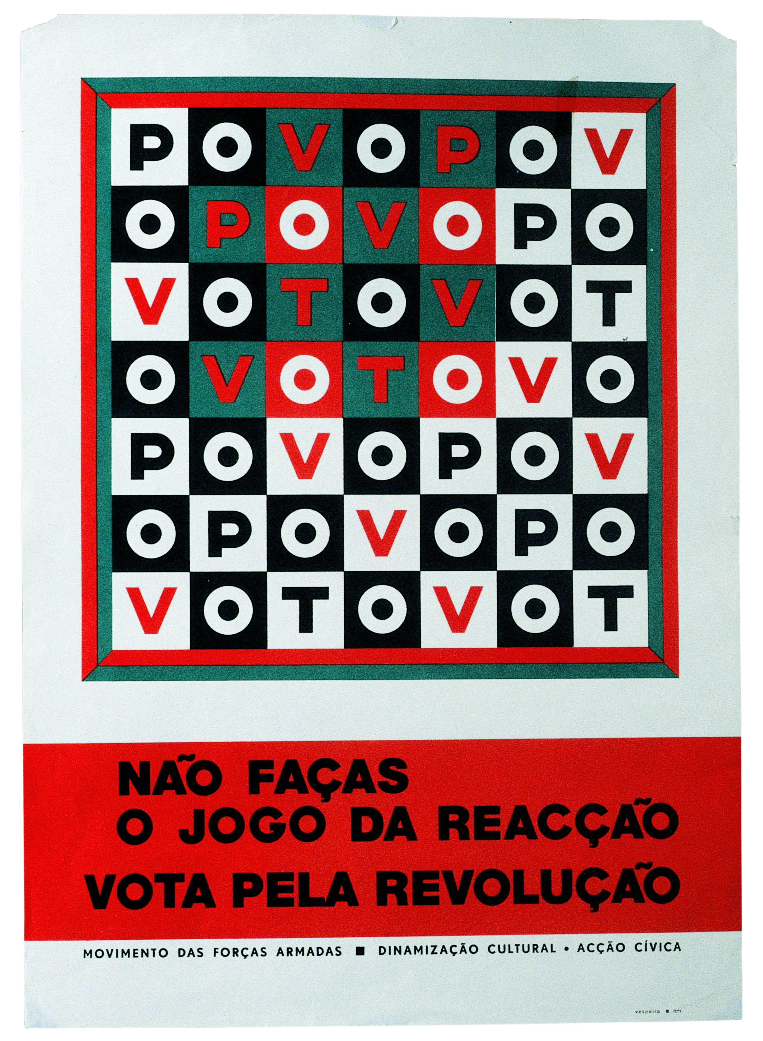 Cartaz de apelo ao voto, Comissão Nacional de Eleições.