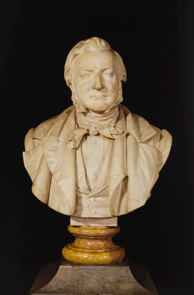Busto de Passos Manuel da autoria de Anatole Calmels, Biblioteca Passos Manuel.