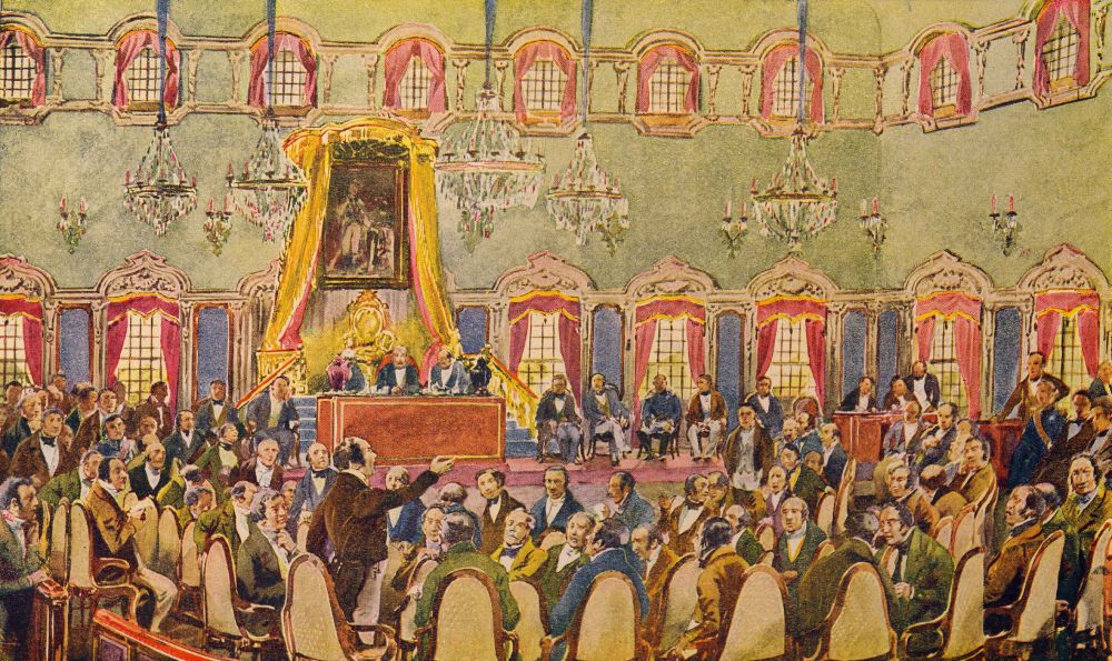 Cortes Constituintes de 1820, por Roque Gameiro