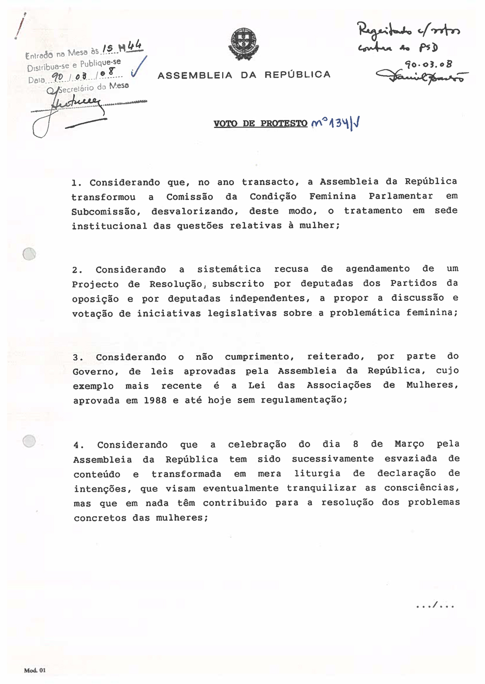voto de protesto