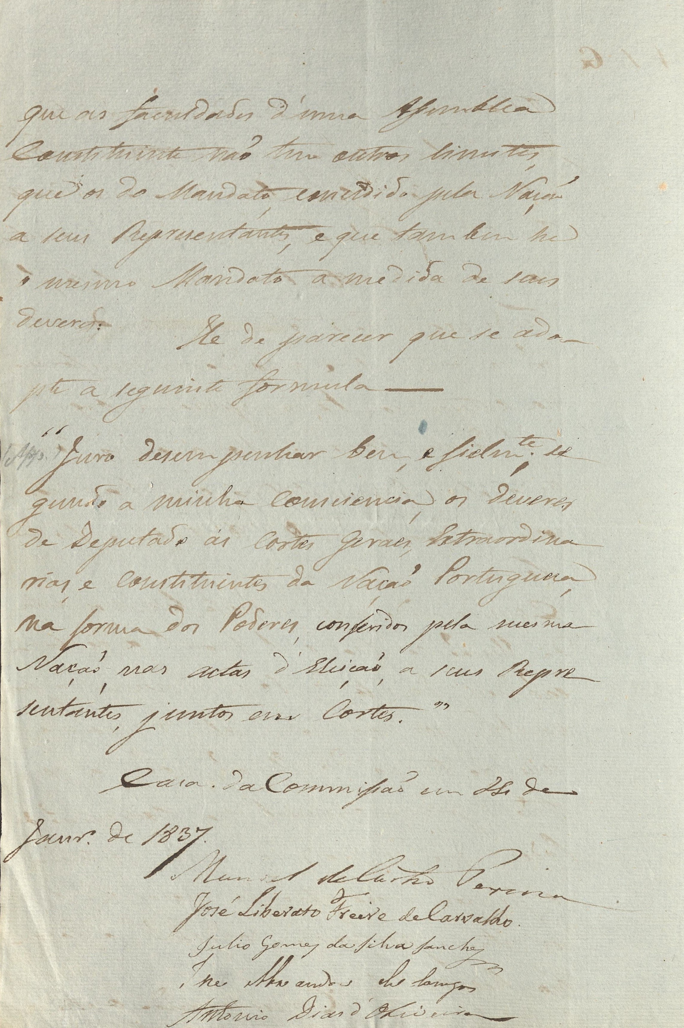 Comissão Fórmula Juramento