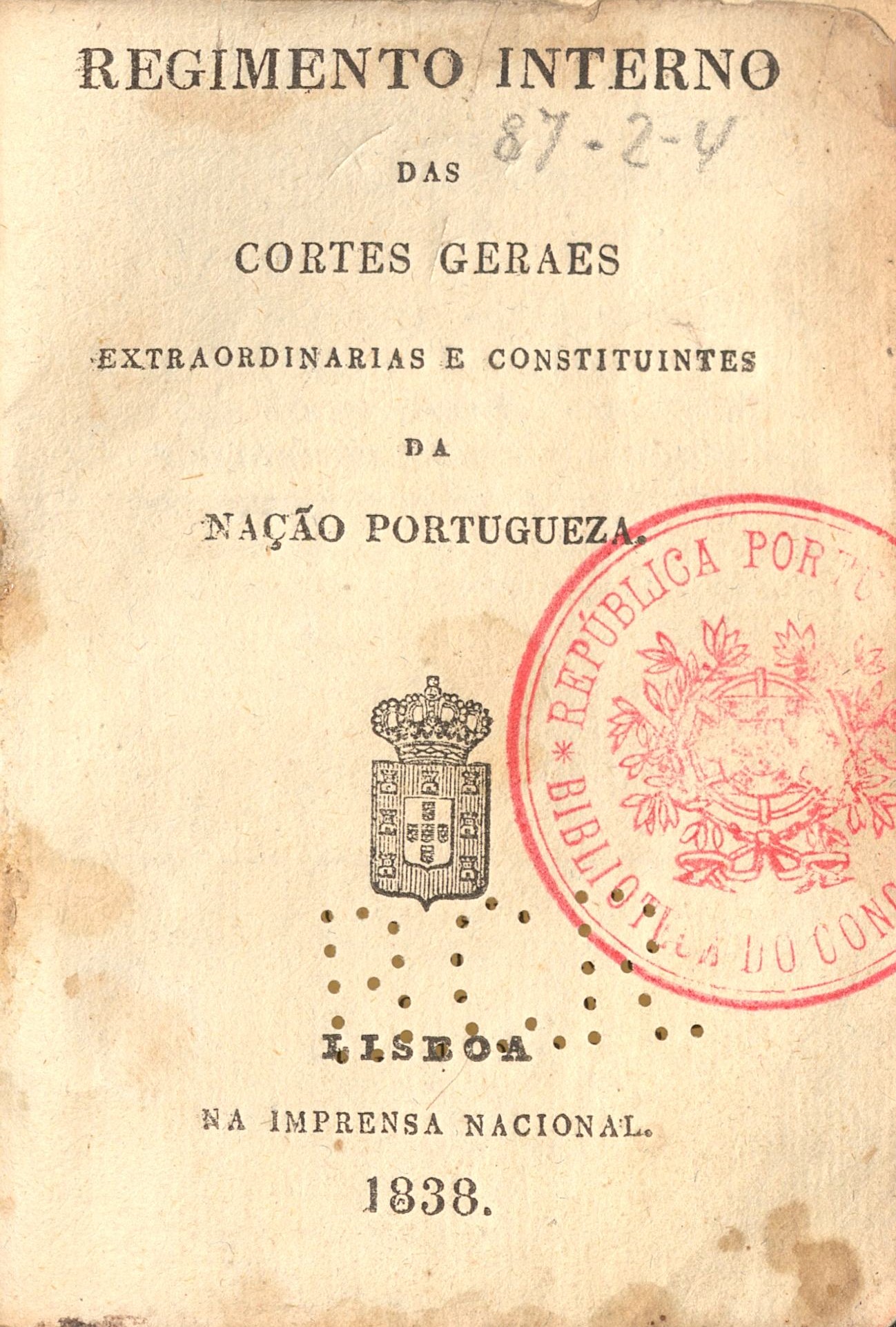 Comissão do Regimento Interno das Cortes