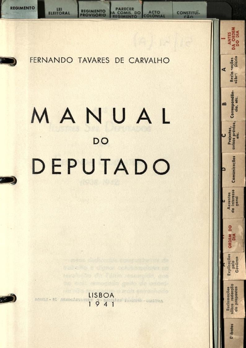 Manual do Deputado -1941