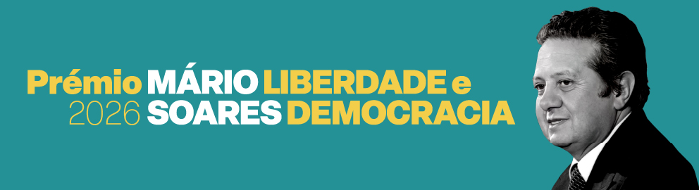 banner prémio Mário Soares, Liberdade e Democracia
