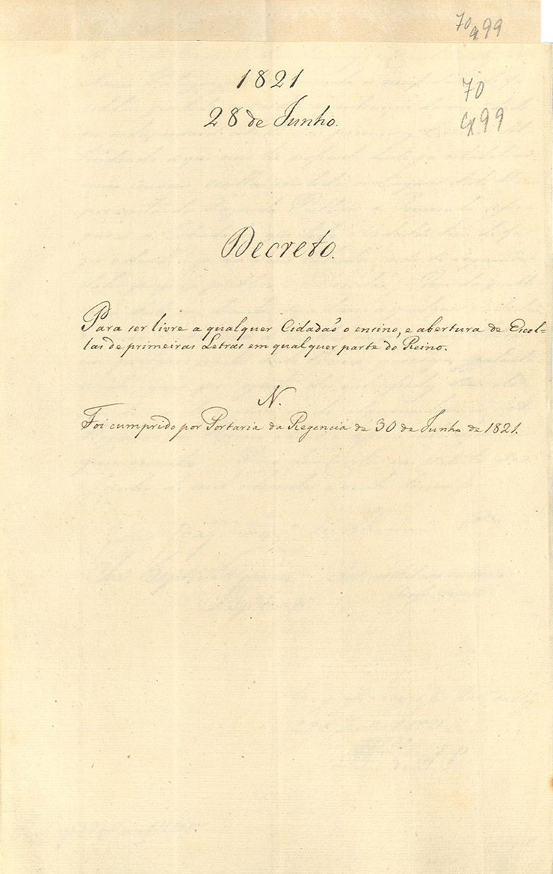 Decreto de 28 de junho de 1821