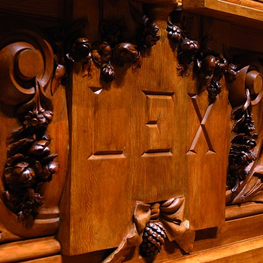 Palavra Lex inscrita na tribuna da Presidência