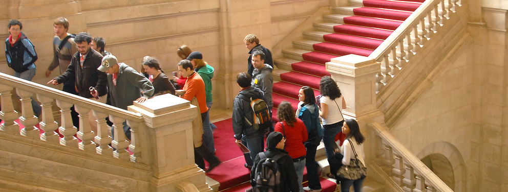 People visiting the Palace