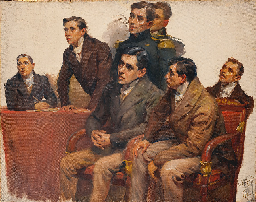 Retratos do taquígrafo, de José Guerreiro, Sebastião Cabreira, F. de Barros Lima, Francisco Silva e José Saraiva.