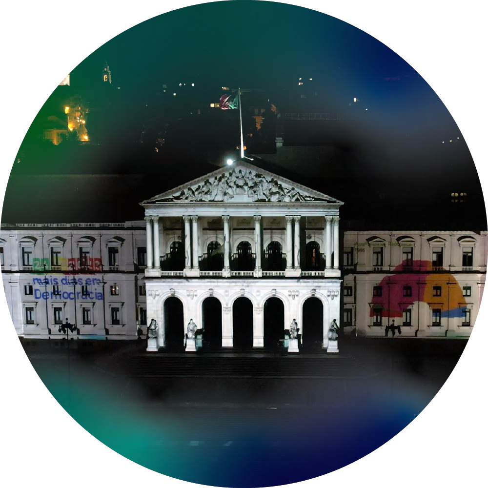 Video mapping “+ Democracia”