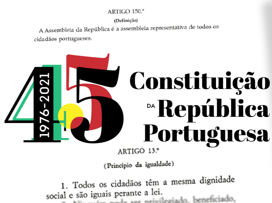 Logotipo 45 anos da Constituição