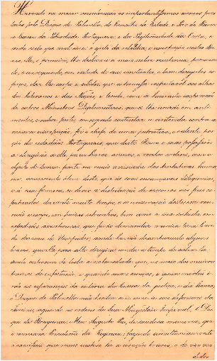 Decreto de D. Maria II concedendo ao Duque de Palmela em bens nacionais uma dotação de cem contos.