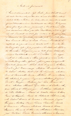 Auto de Juramento das Cortes Gerais Extraordinárias e Constituintes da Constituição Política de 1838.