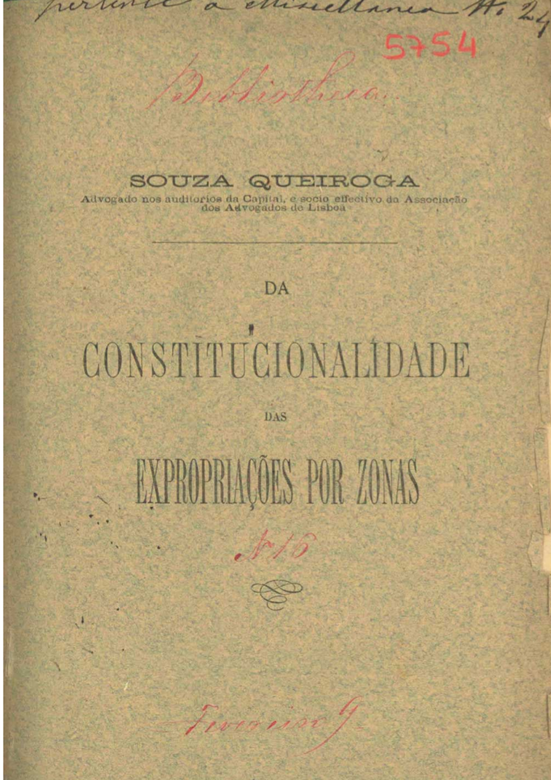 Da constitucionalidade das expropriações por zonas