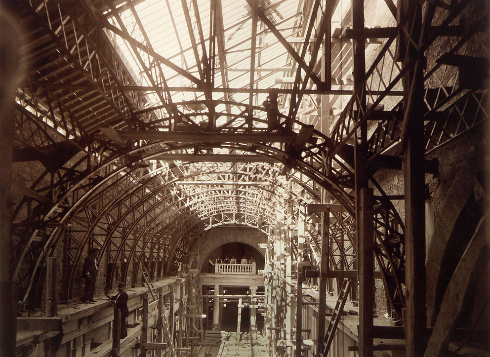 Construção da Sala dos Passos Perdidos, c. 1900