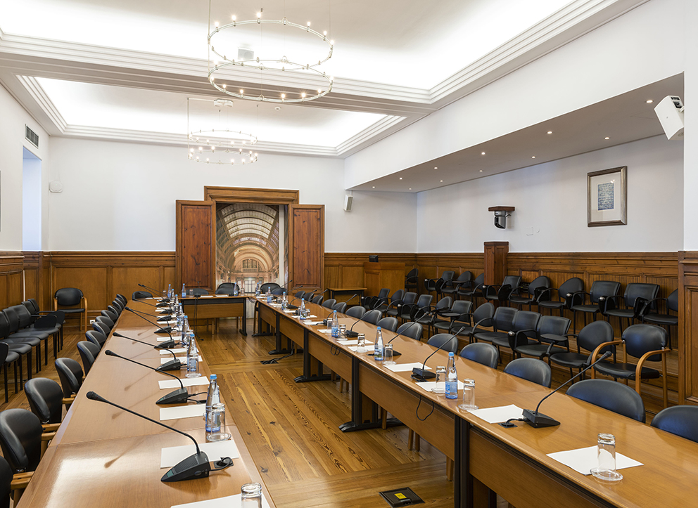 Sala de reunião de uma Comissão Parlamentar