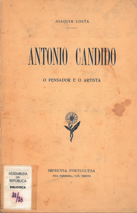 António Cândido : o pensador e o artista 