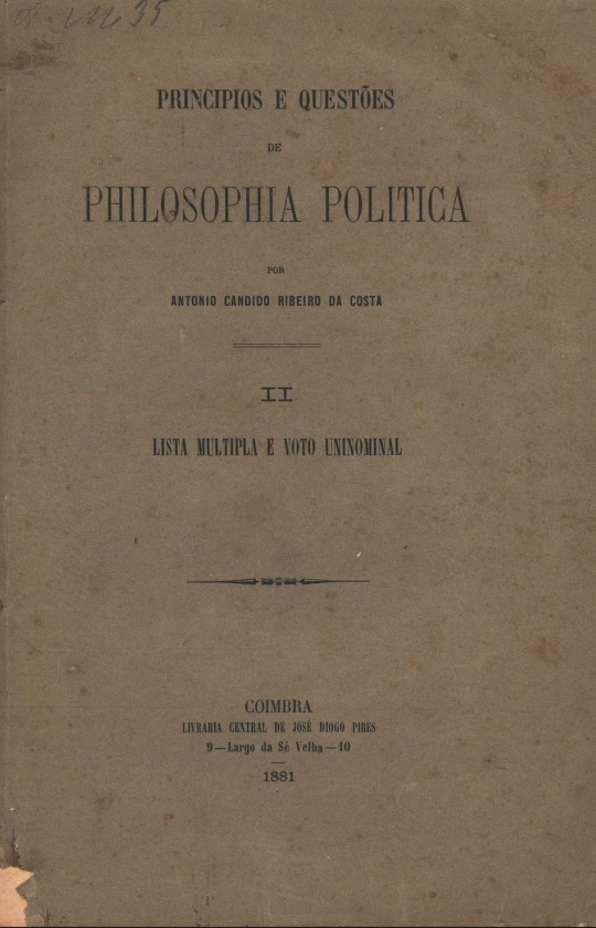 Princípios e questões de philosophia política 