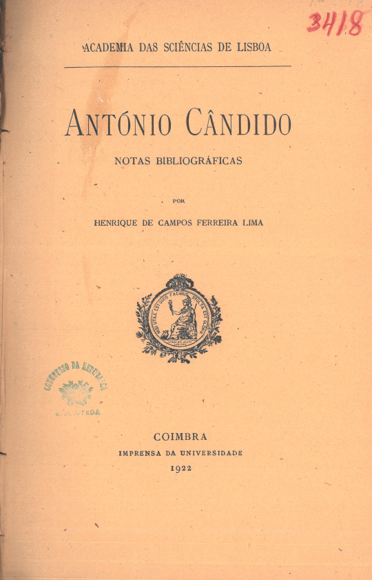 António Cândido : notas biobibliográficas