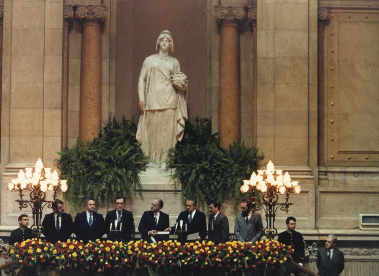Sessão solene da tomada de posse do Presidente da República, Mário Soares​