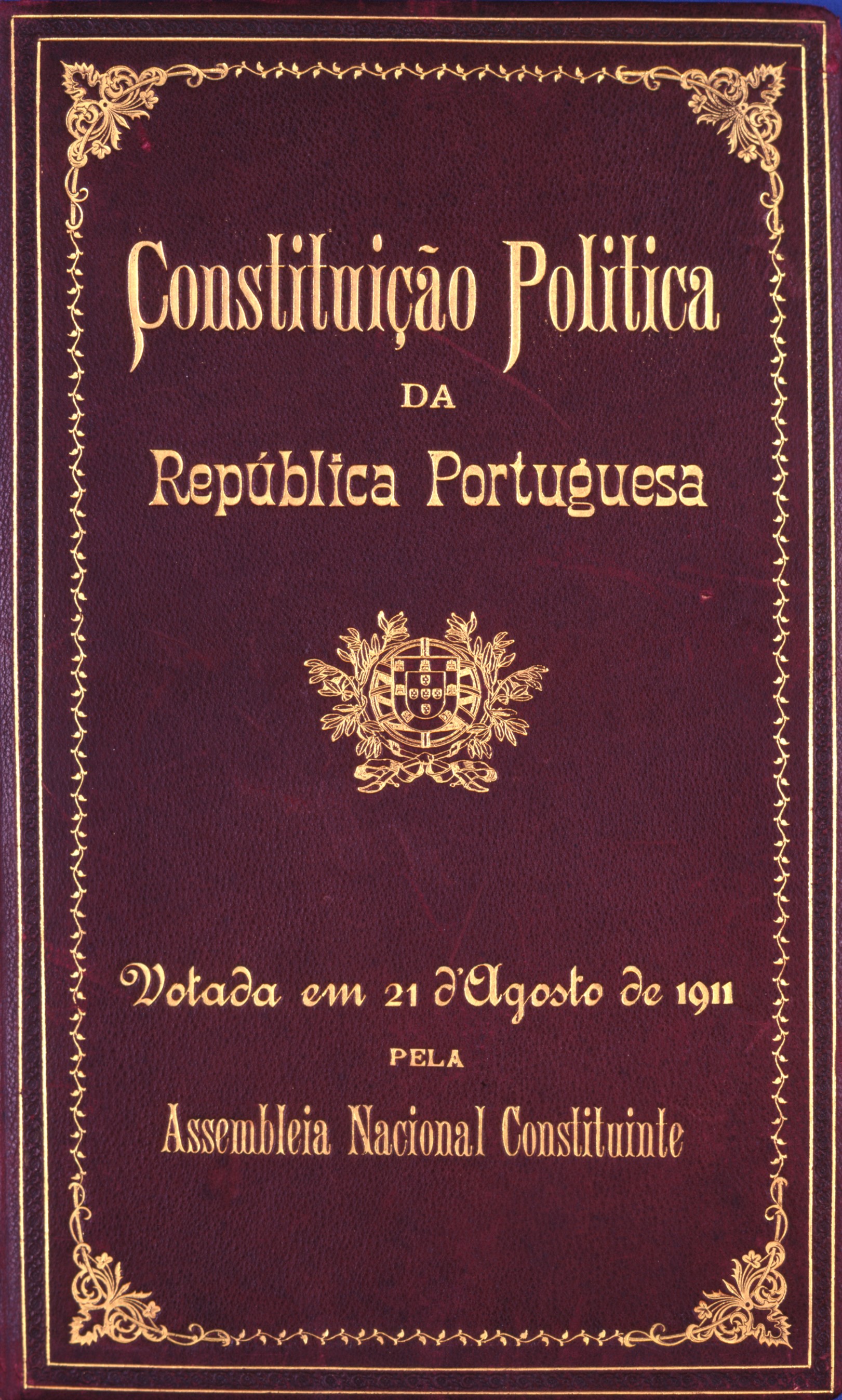 Capa da Constituição de 1822