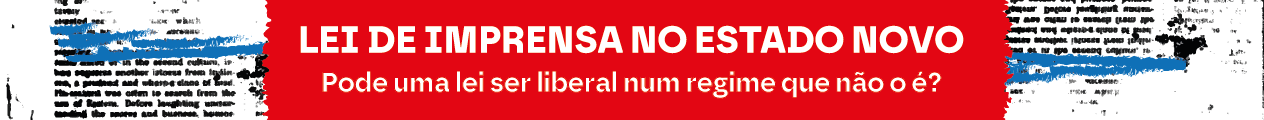 Banner da página Lei da Imprensa no Estado Novo