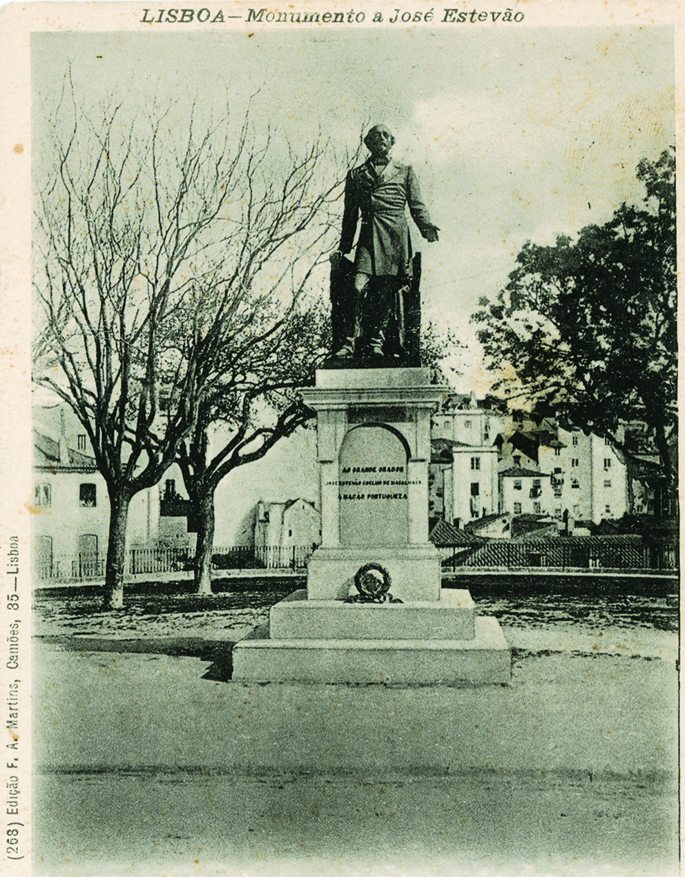 Estátua em 1900