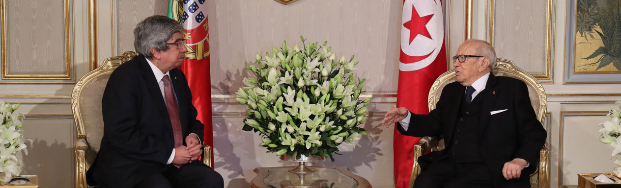 Visita Oficial à Tunisia - encontro com o Presidente da República Tunisino, Béji caid Essebi