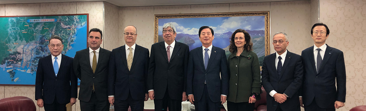 Encontro PAR com Presidente da Câmara de Comércio e Industria de Busan