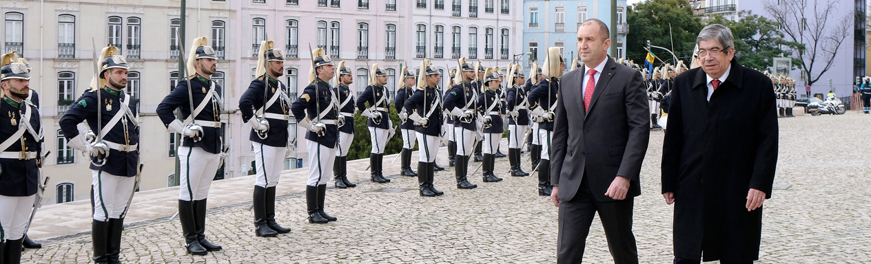 Cerimónia de Boas-Vindas ao Presidente da República da Bulgária, Rumen Radev