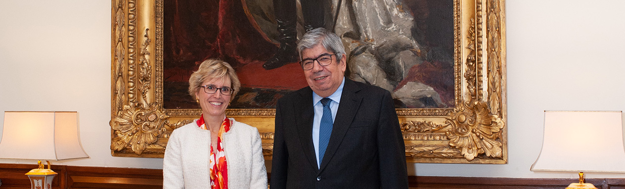 Embaixadora do Canadá em Lisboa, Lisa Rice Madan e o Presidente Ferro Rodrigues