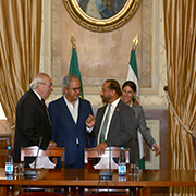 José Manuel Pureza com a delegação