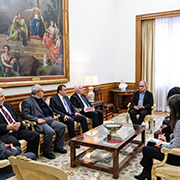 José Manuel Pureza com o Grupo Parlamentar de Amizade