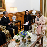 Teresa Caeiro com Ma Biao