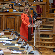 Teresa Caeiro na Sala do Senado