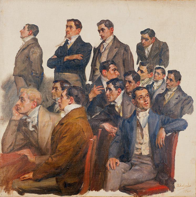 Pormenor de estudo para a tela Cortes Constituintes de 1821, de Veloso Salgado.