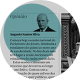Imagem de um artigo escrito pelo Presidente Augusto Santos Silva